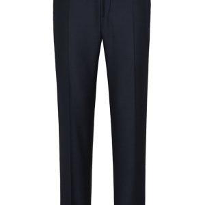 Pantalon Ville Pointille Bleu Fonce