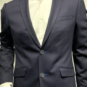 Veste Blazer Natte Losange Las Bleu Fonce