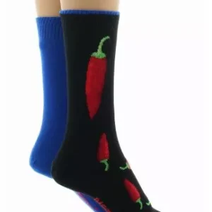 Accessoire Chaussettes Reversible Piment Bleu Moyen