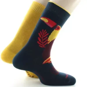 Accessoire Chaussettes Reversible Toucan Jaune Moyen