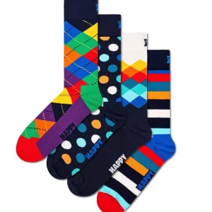 Accessoire Chaussettes Quatuor Bleu Multico Bleu Moyen