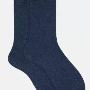 Accessoire Chaussettes Laine & Cachemire Bleu Moyen