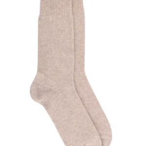 Accessoire Chaussettes Laine & Cachemire Beige Clair
