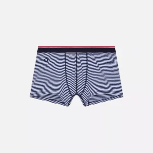 Accessoire Shorty Rayure Bicolore Bleu Moyen