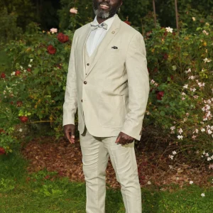 Costume 2 Pieces Viscose-lin 2pp Beige Clair