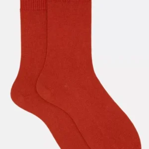 Accessoire Chaussettes Laine & Cachemire Orange Moyen