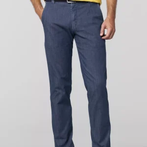 Jean Denim Denim Poches Italiennes Bleu Moyen