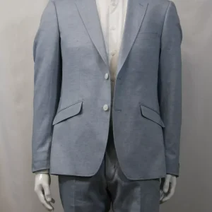 Costume 2 Pieces Toile Tencel Las Bang Bleu Clair