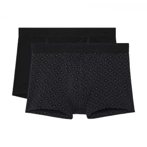 Accessoire Shorty Duo Uni + Imprime Points Noir Fonce