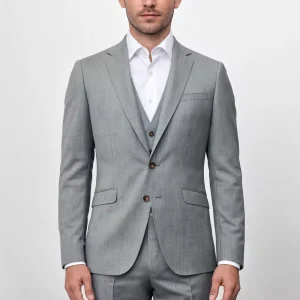 Costume 3 Pieces Micro Structure Vert Clair