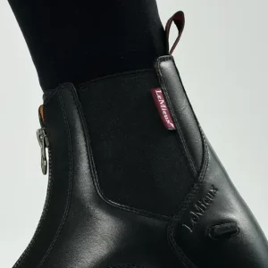 Bottines d'équitation zippées noire