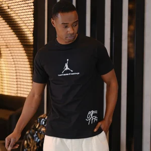 T-Shirt AJ Noir 'Lakers Game'