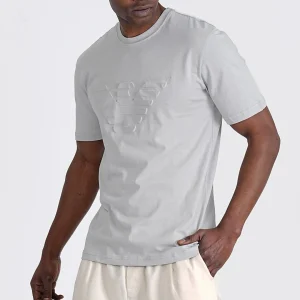 T-shirt EA Gris en Coton Premium