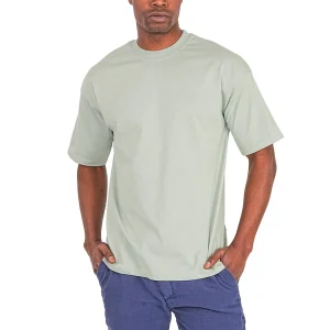 T-Shirt Classique en Coton Vert d'Eau