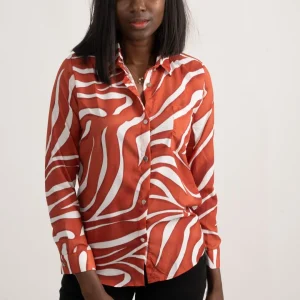 Chemise Orange Soyeuse
