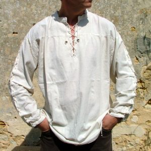 Chemise à Lacets sur les Manches
