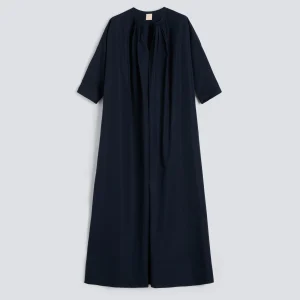 ABITO IN POPELINE COTONE TINTO PEZZA -