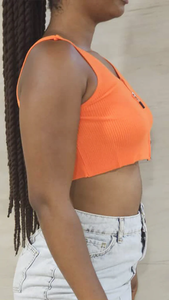 Crop top en tricot à fermeture éclair – Image 2