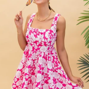 Robe Fleurie à Bretelles