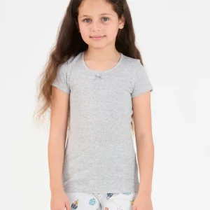 T-shirt manche courte | Fillette Le Gris